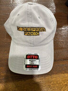 OTTO Widespread Panic Waffle House WH Logo Hat Relaxed Fit Gray Dad Hat NEW